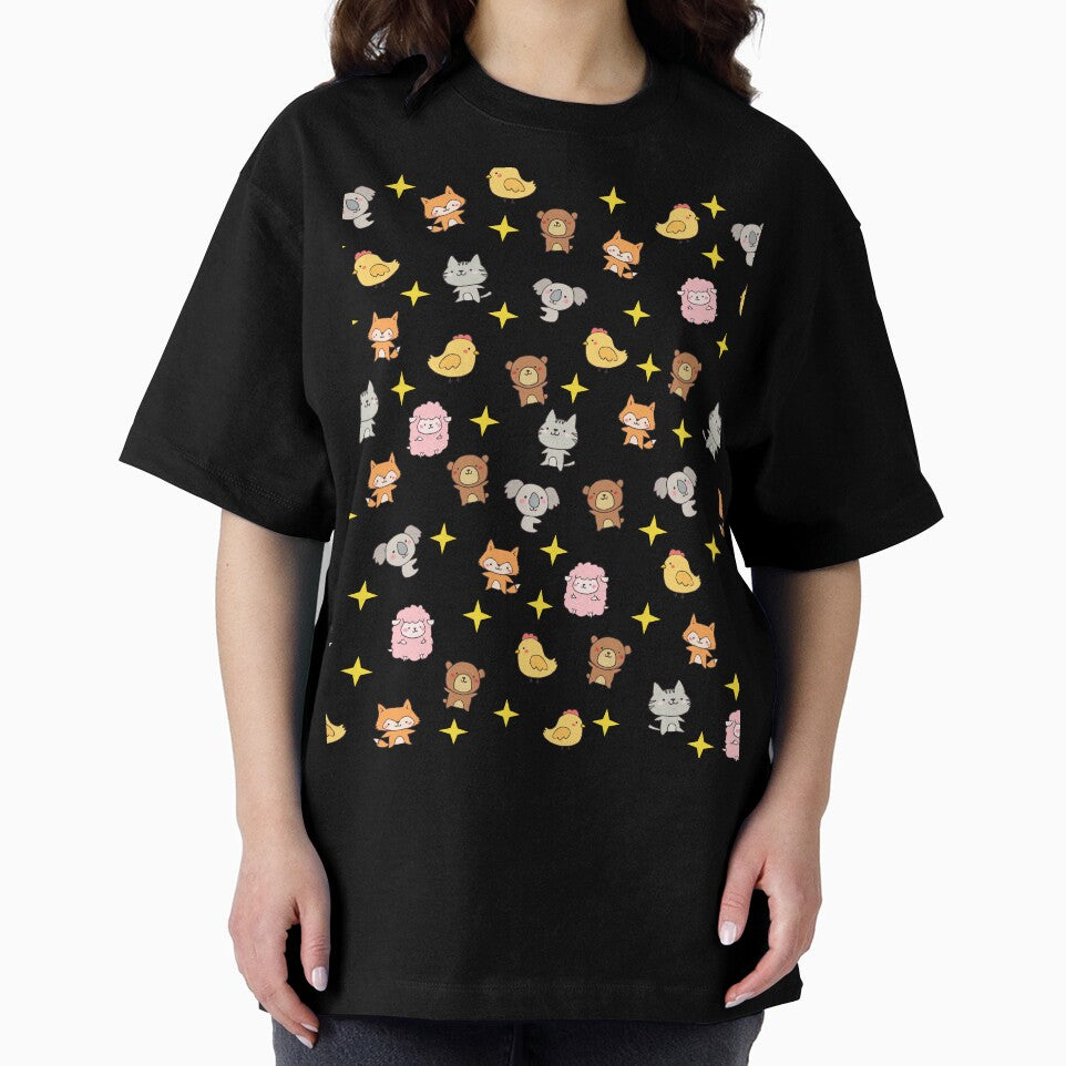 Hand Drawn Kawaii Cute Animals style - kawaii pyjamas - by minstore