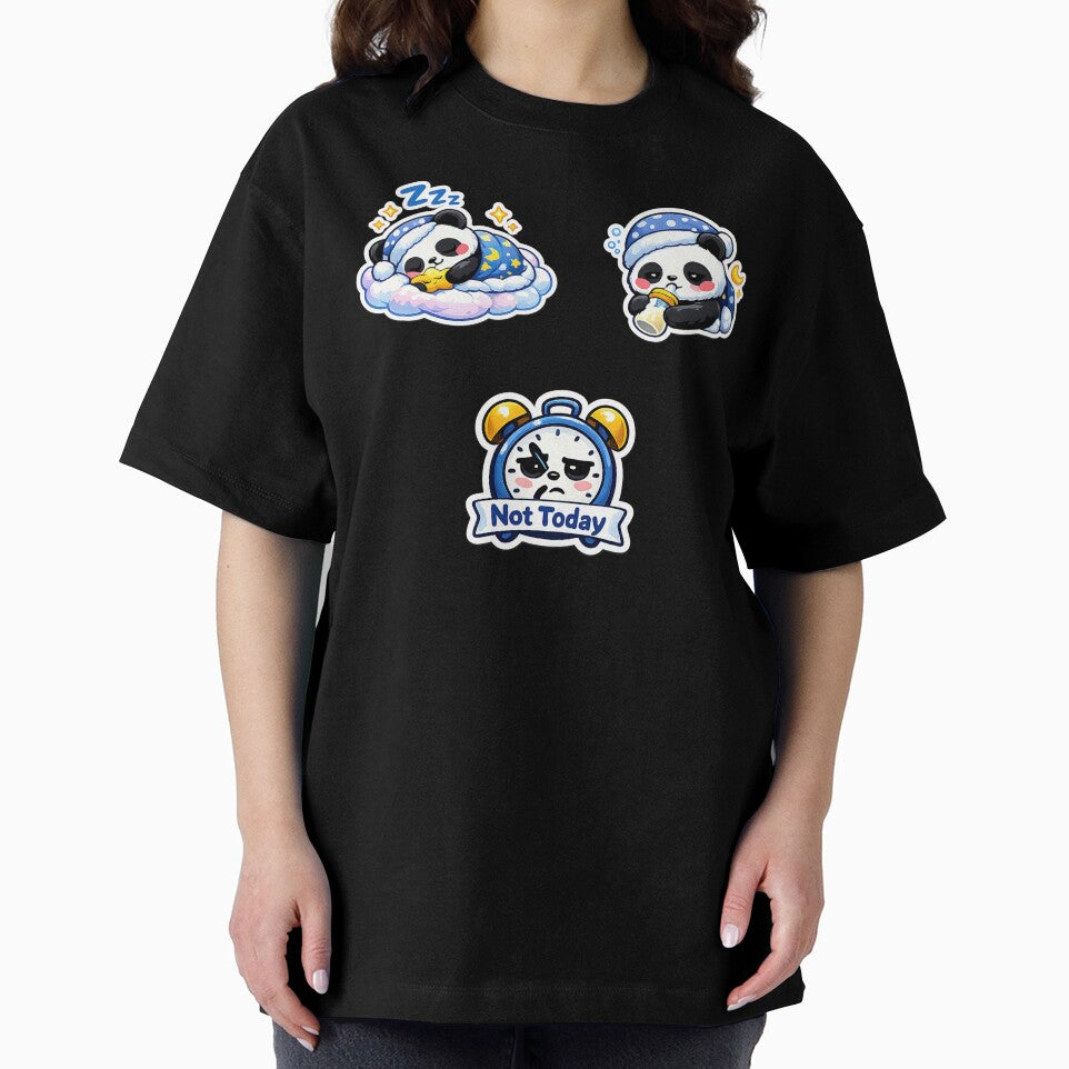 Cute Kawaii Panda Set, Cute Kawaii Sleeping Panda by graphic-genie