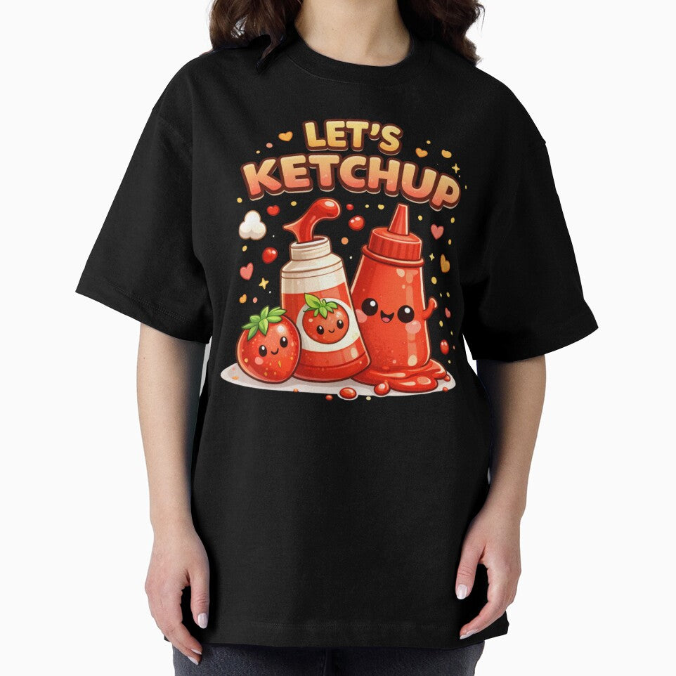 Let's Ketchup Cute Food Pun by Papier Atelier Art