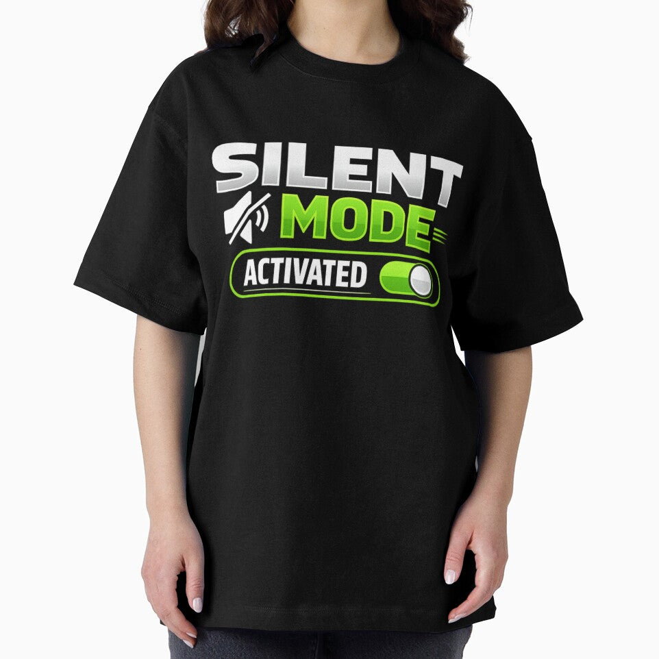 Silent Mode Activated Funny Introvert Humor Antisocial Meme Sticker by Nubrixa-Studio