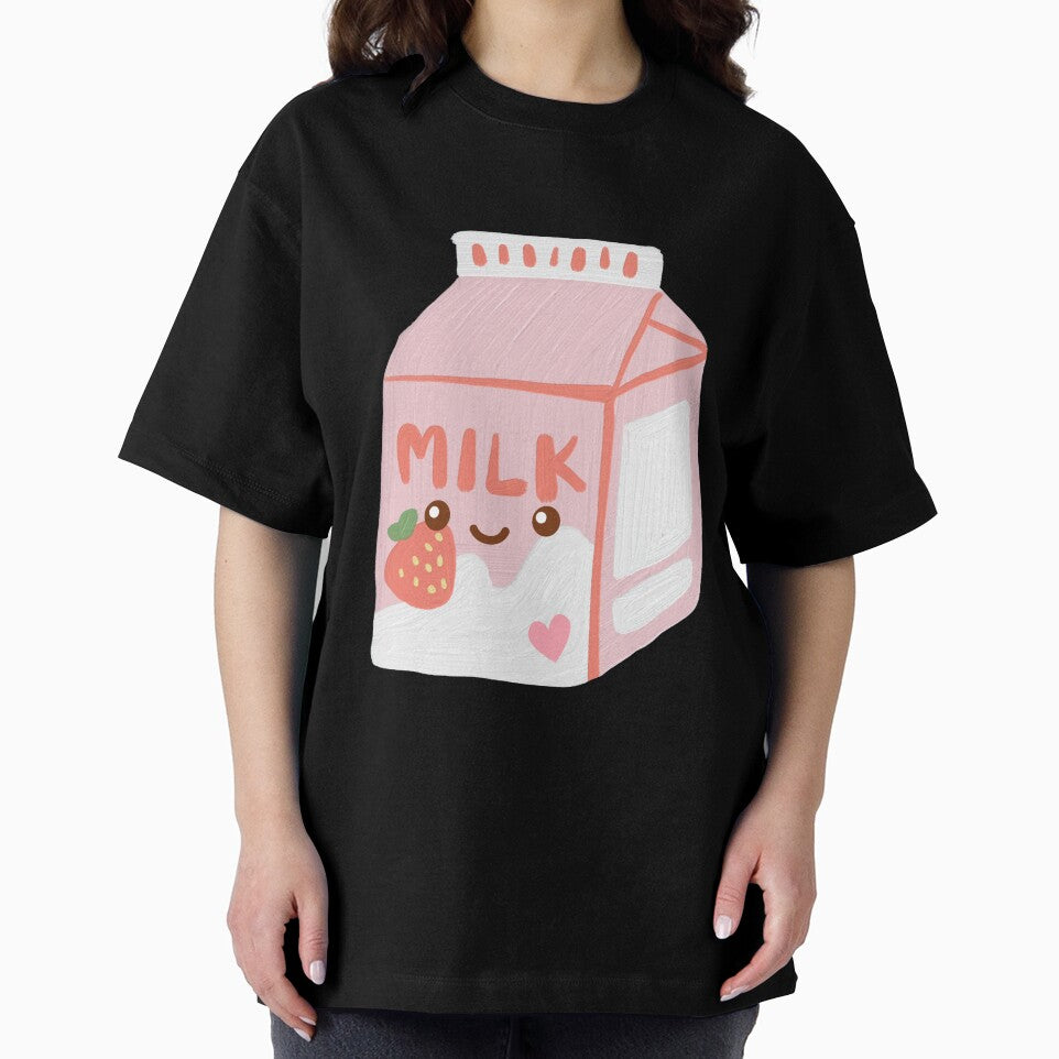 Kawaii Strawberry Milk Carton Sticker by Uryummypie