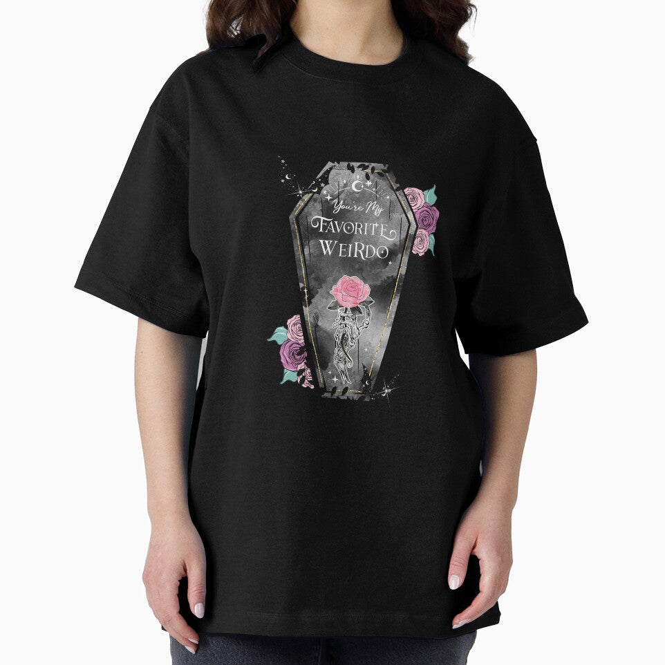 Gothic Black Casket | “You’re My Favorite Weirdo” Cute Creepy Pastel Goth Design by ThePhattCatAgency