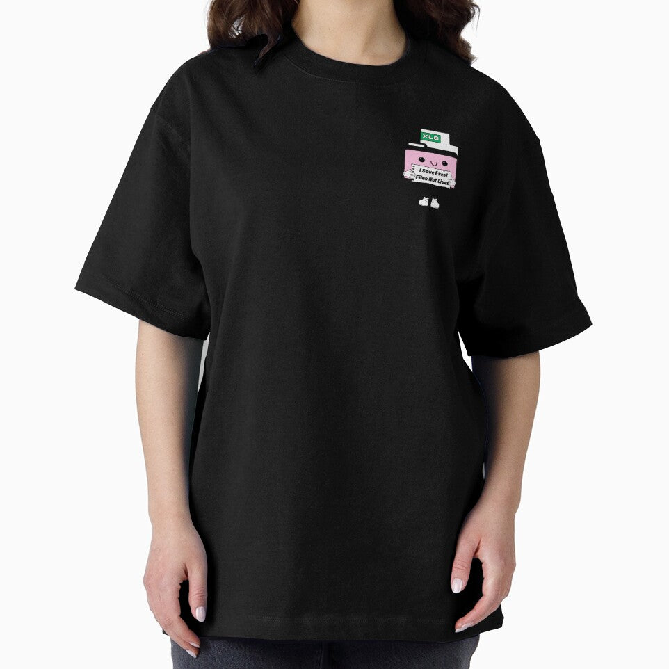 I Save Excel Spreadsheet Files Not Lives Cute Funny Work Humor Pink by mariahmoniquedesign