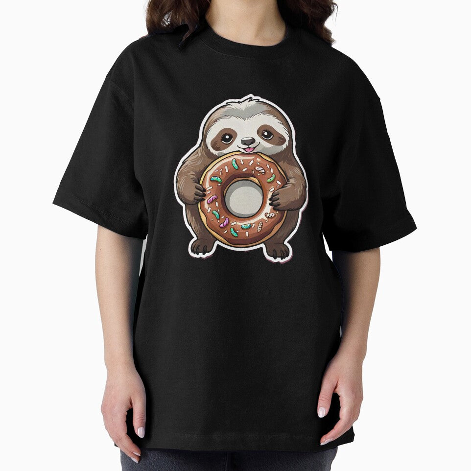 Kawaii Sloth with a Donut by KawaiiCritterz