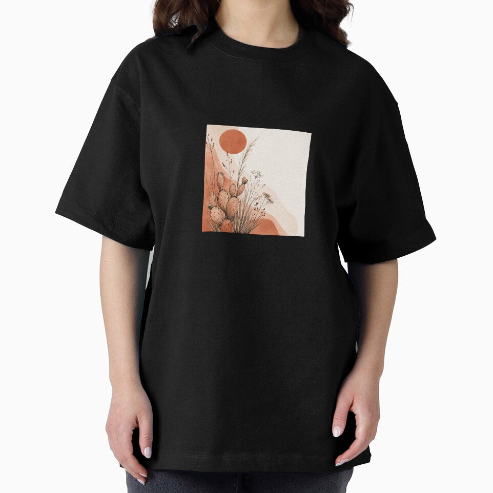 Minimalist Desert Boho Terracotta Grass Print by AlexGreaney