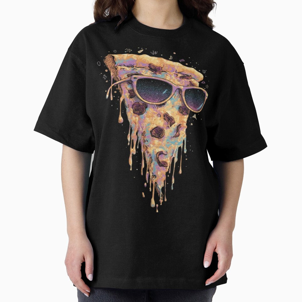 Cool Drippy Pizza Slice – Neon Sunglasses Pop Art by ZChrome