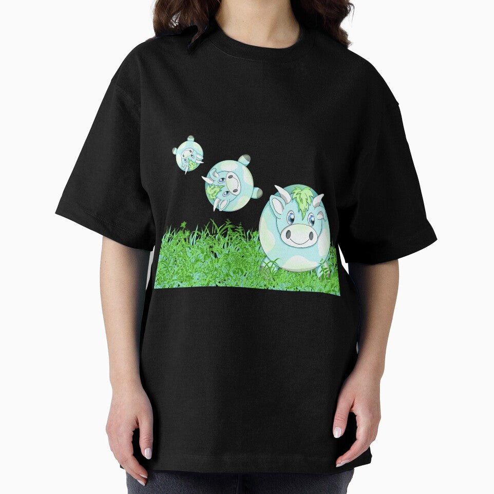 kawaii cow in grass by BeingNow
