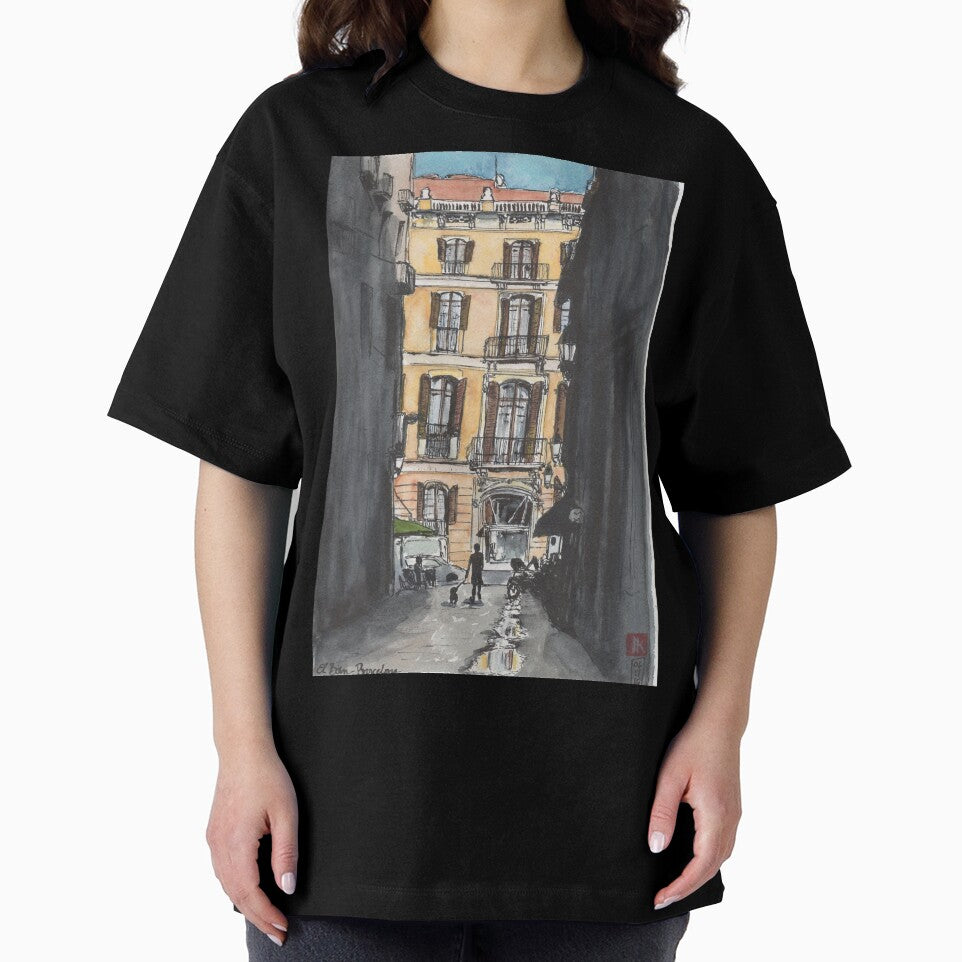 Barcelona Urban Sketch by Jennie Kessinger