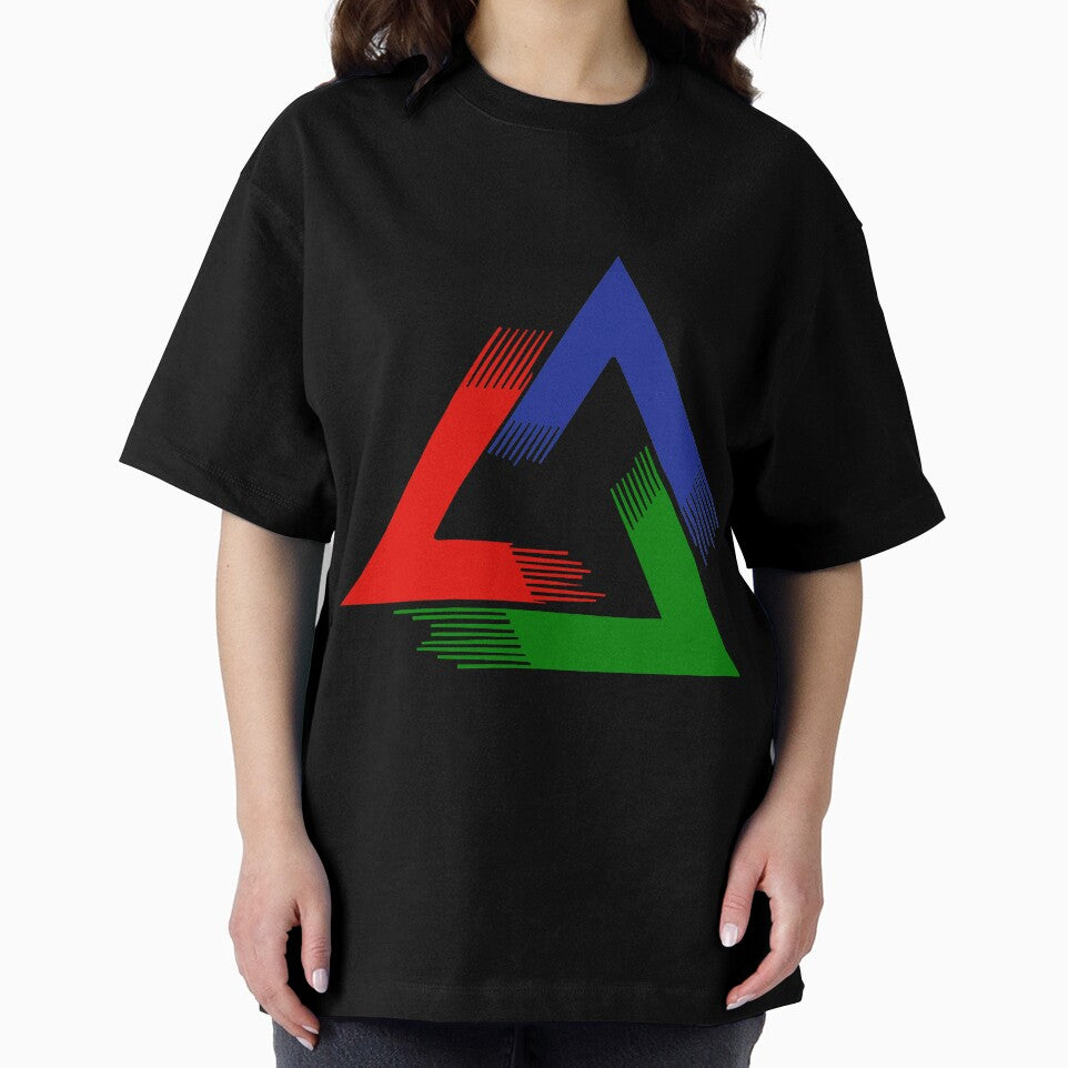 Geometry Red Blue Green Triangle T-Shirt by AllStarMerch