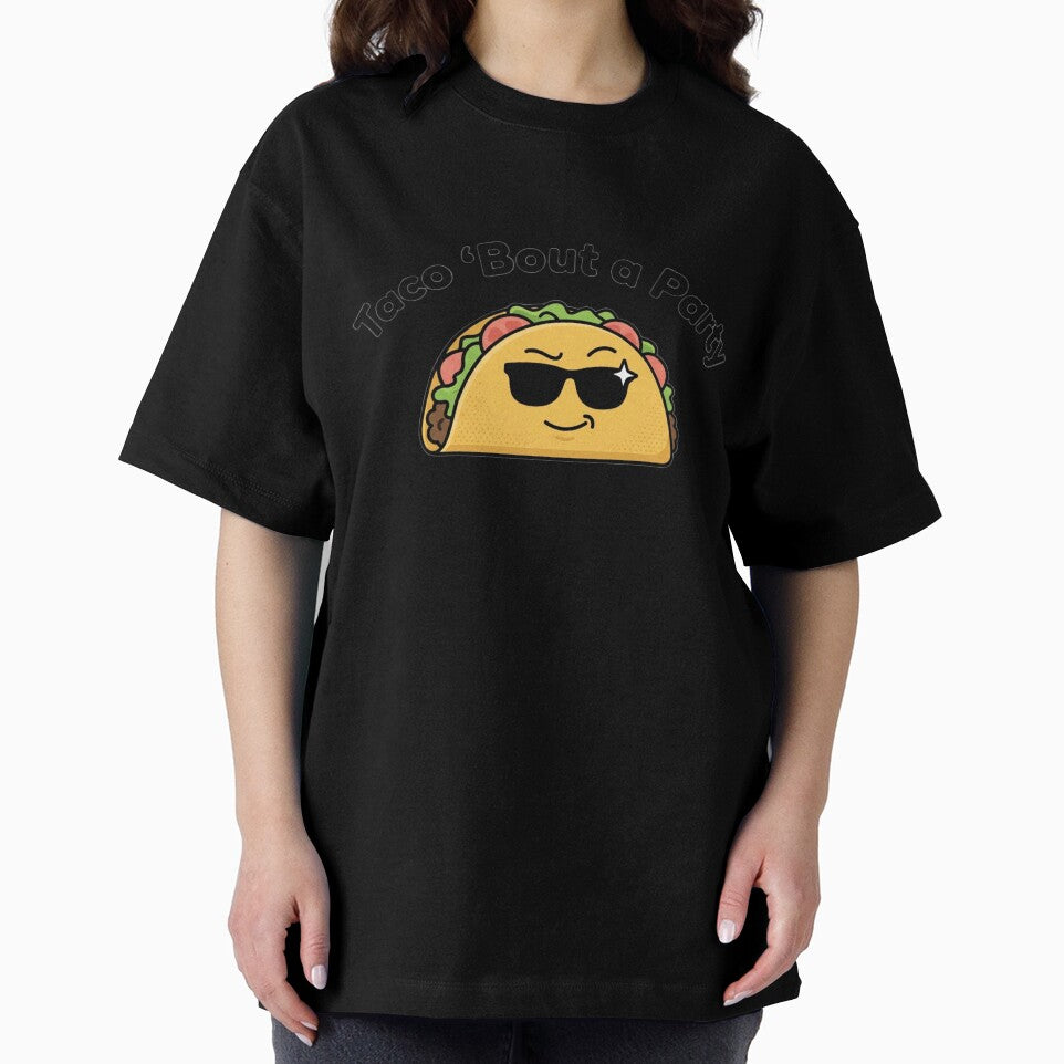 Taco 'Bout a Party Funny Taco Shirt Cinco de Mayo Meme by MartBook
