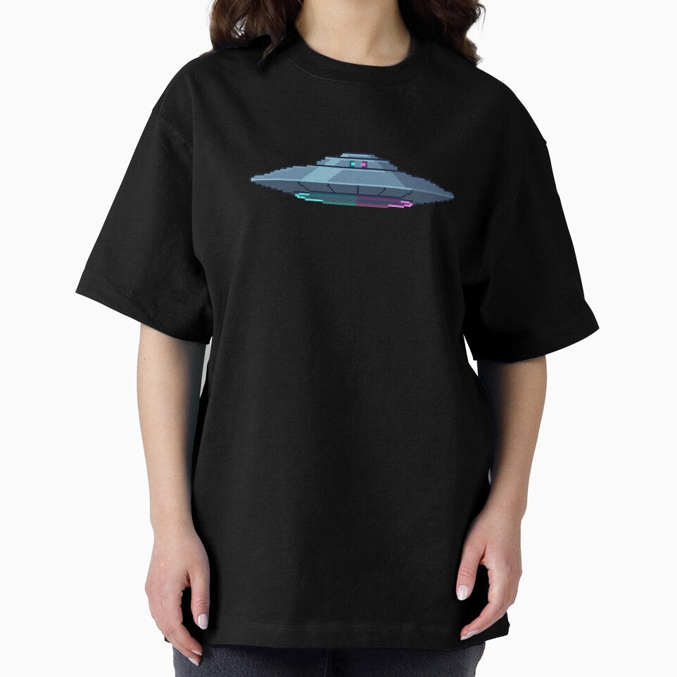Retro UFO Pixel Art by Aerianwind