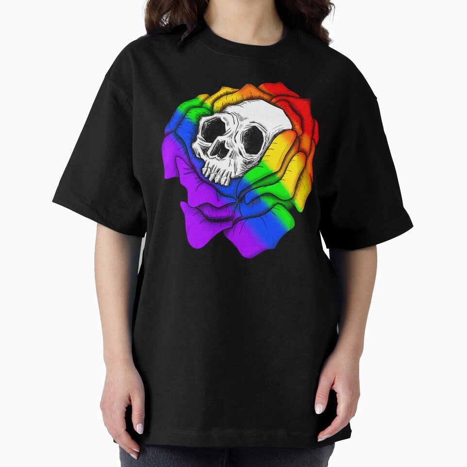Skull Flower | Rainbow Goth | Dark Art | Macabre by fragi1eworks