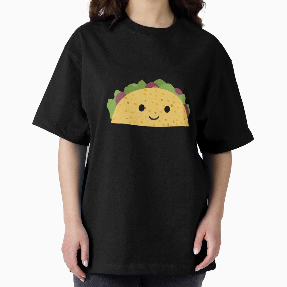 Cute Cartoon Smiling Kawaii Taco by Hedgie Designs