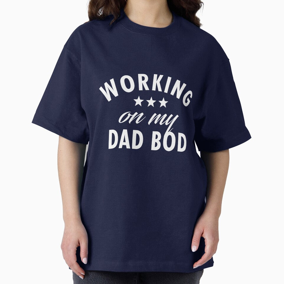 Working on my Dad Bod - Funny Dad Gift by TeeMonsters