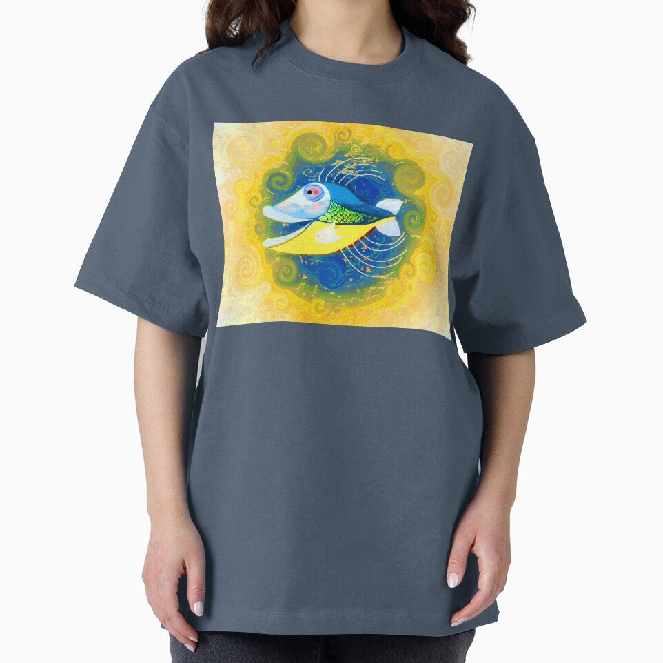 Boho Fish Bohemian Décor or Art Colorful Hippie Vibes 1 of 2 by Beachy