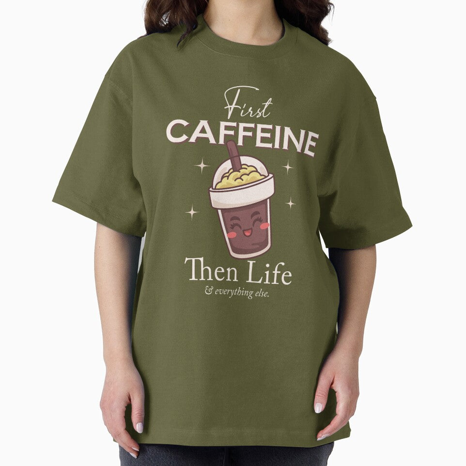 First Caffeine Then Life, Coffee Quotes by Mariana Piana