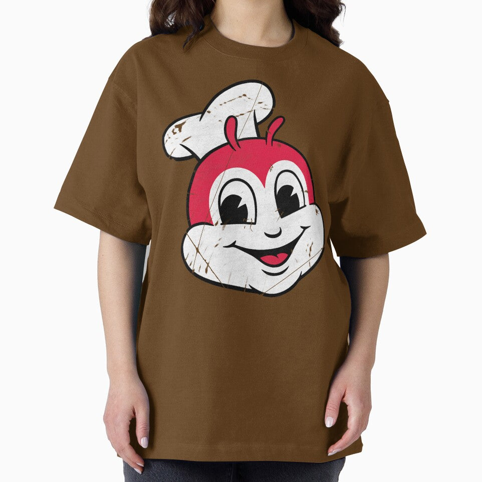 Jollibee-Inspired - Happy Bee Mascot Headcut Graphic Vintage by ZERO-MIND