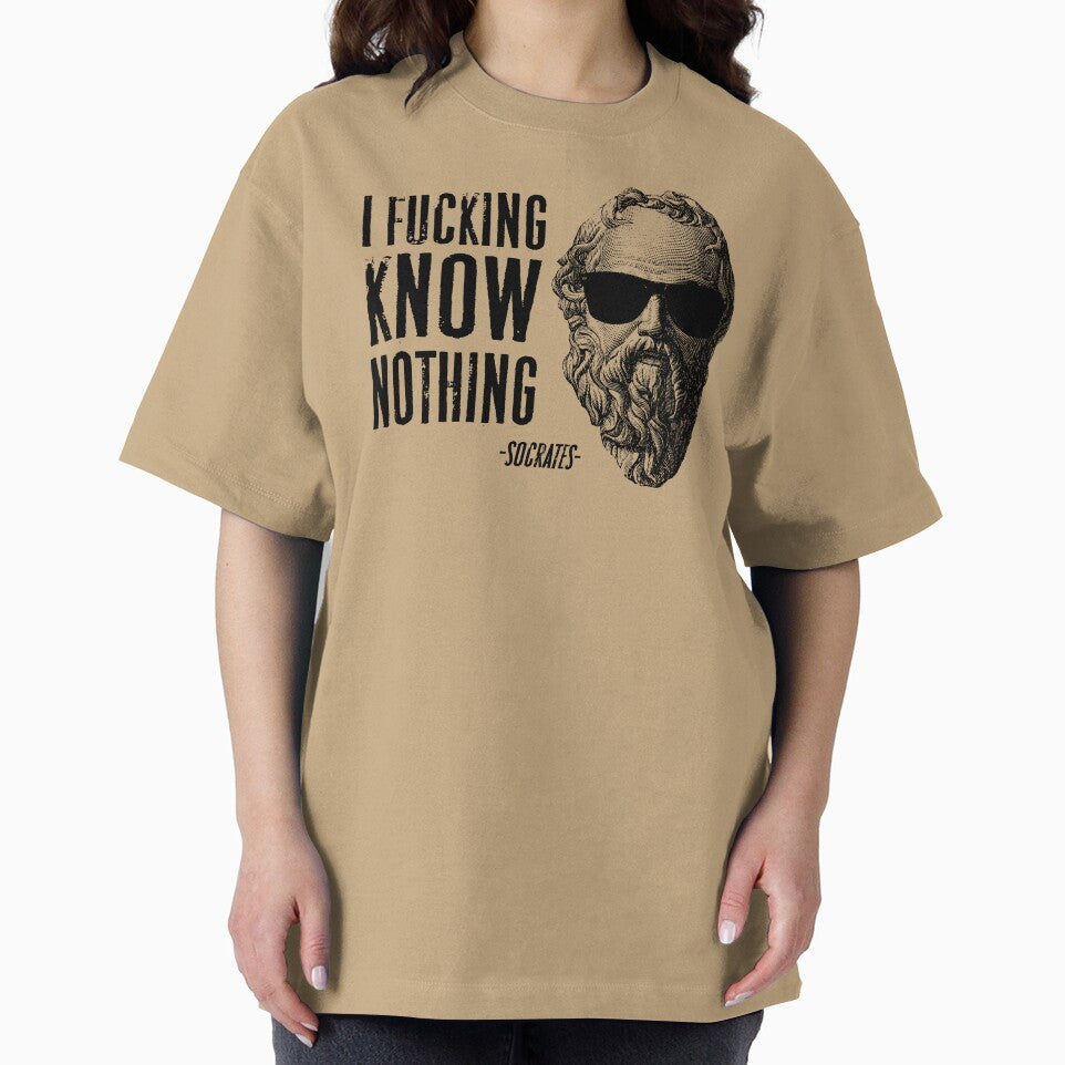 Cool Socrates Quote I Know Nothing by MagicEyesOnly