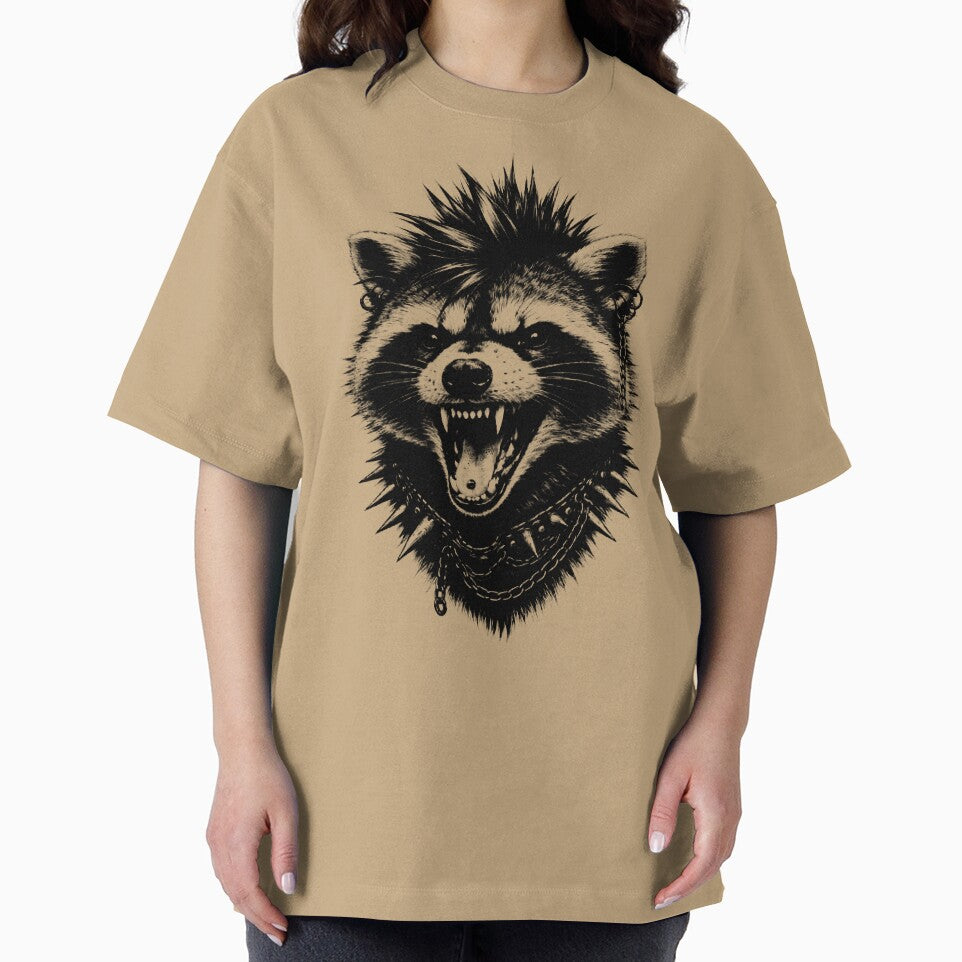Punk Raccoon Trash Panda Punk Rock Animal Art by Eh Plus Designs