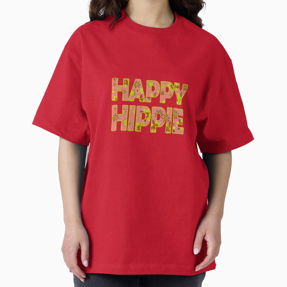 Happy Hippie Words Flower Power Free Spirit Hippie Vibes 4 of 4 by Beachy