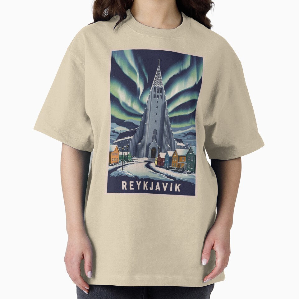 Reykjavik Vintage Travel Poster by TravelerRat