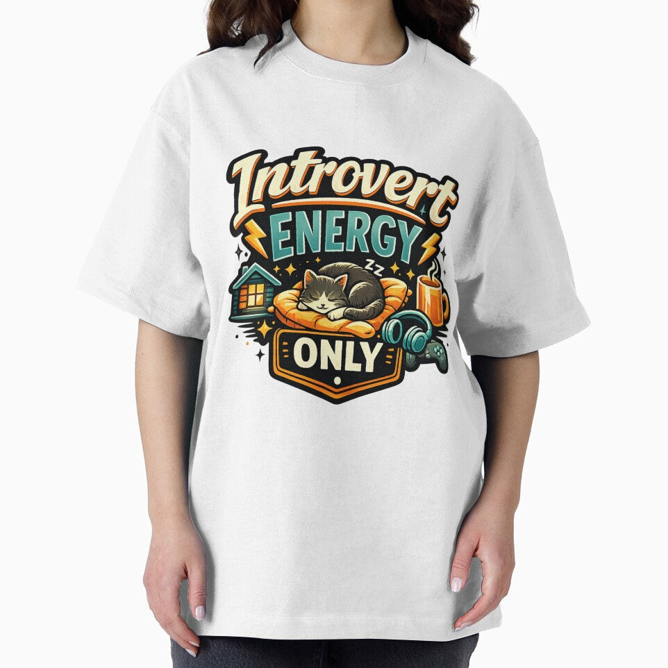 Introvert Energy Only Funny Introvert Humor Meme Antisocial Homebody Design by Nubrixa-Studio