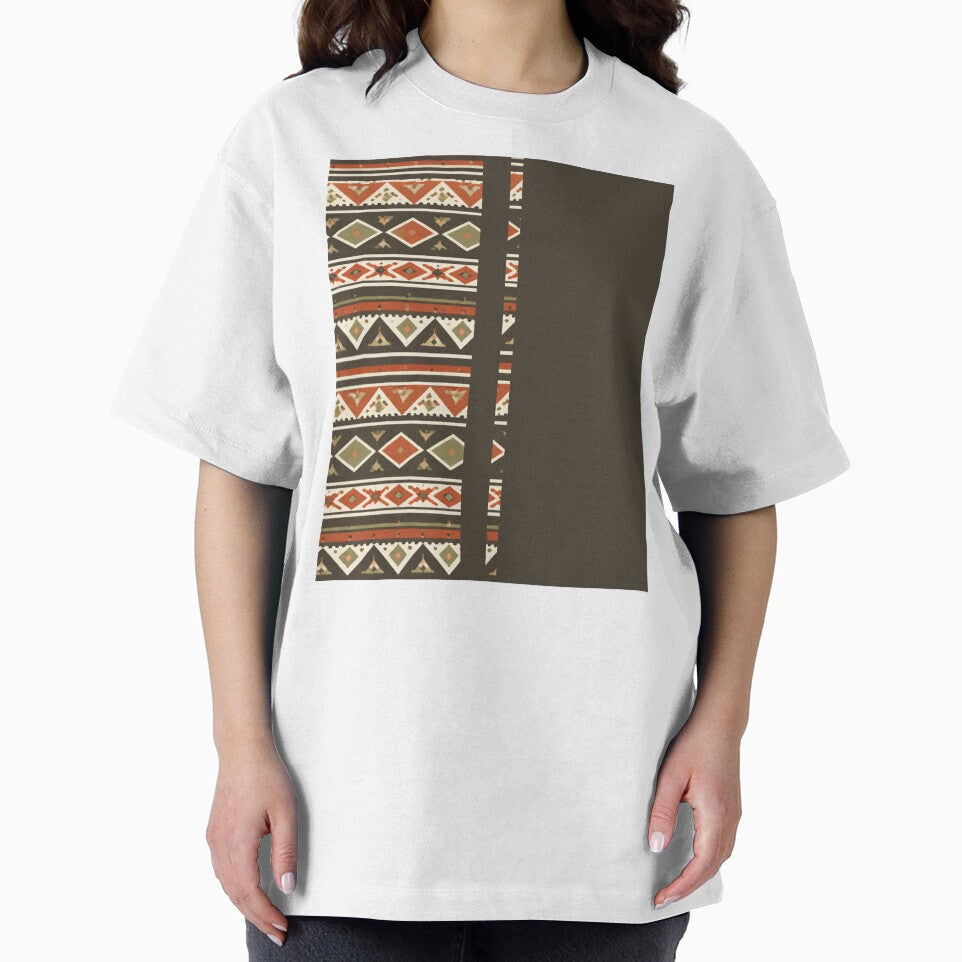 Boho Tribal Stripe Pattern Pillow | Earthy Geometric Ethnic Design | Modern Bohemian Decor by - IWON -