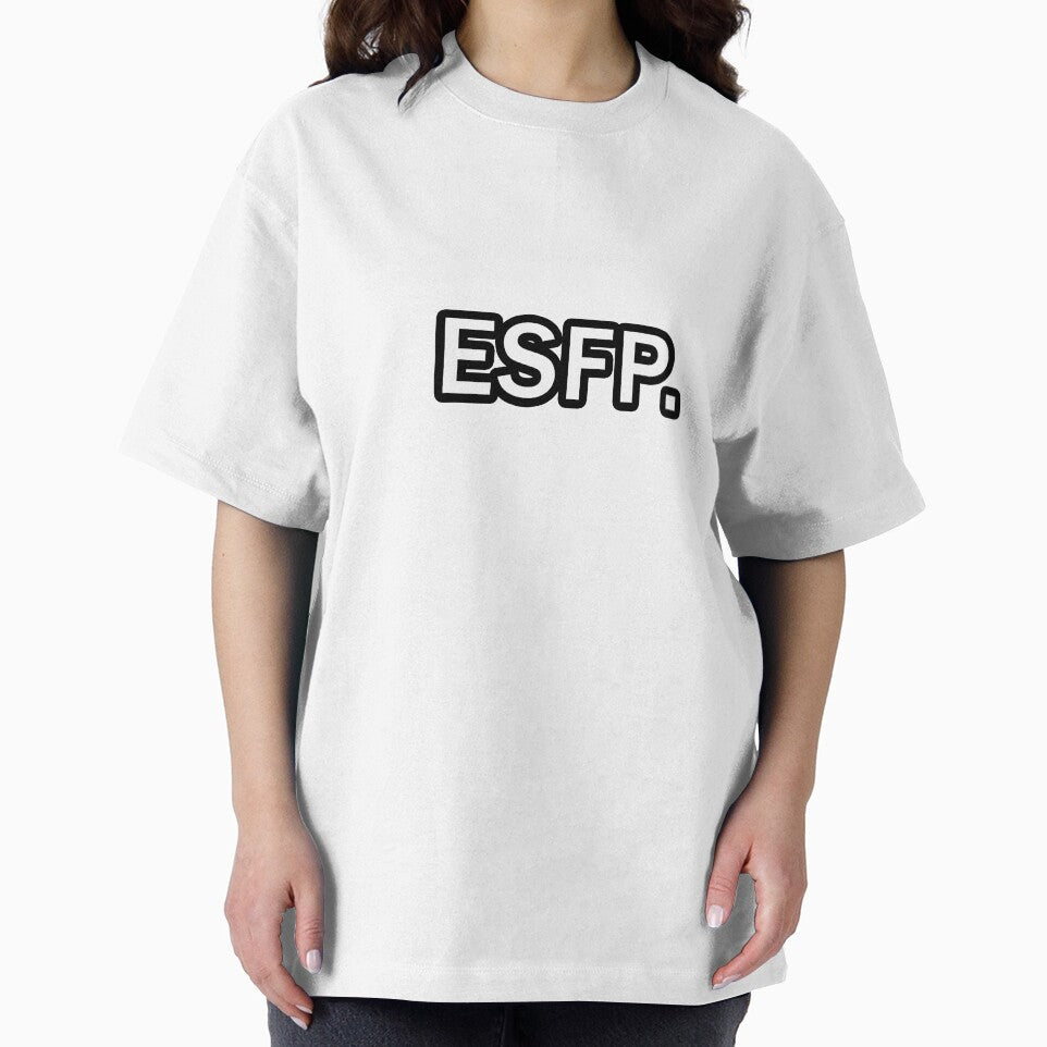 ESFP Text Stroke Black and White by Redpillars-2D