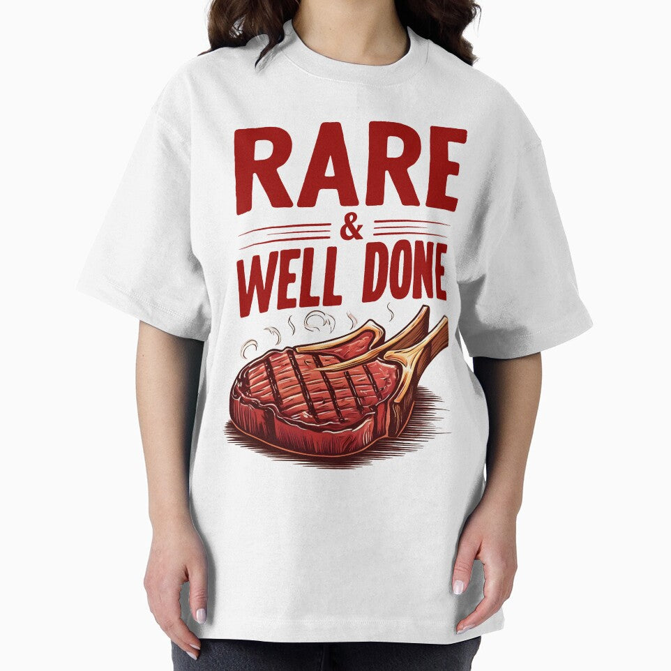 Steak Lover Gift | Rare & Well Done | Food Humor by TheMerchCompeny