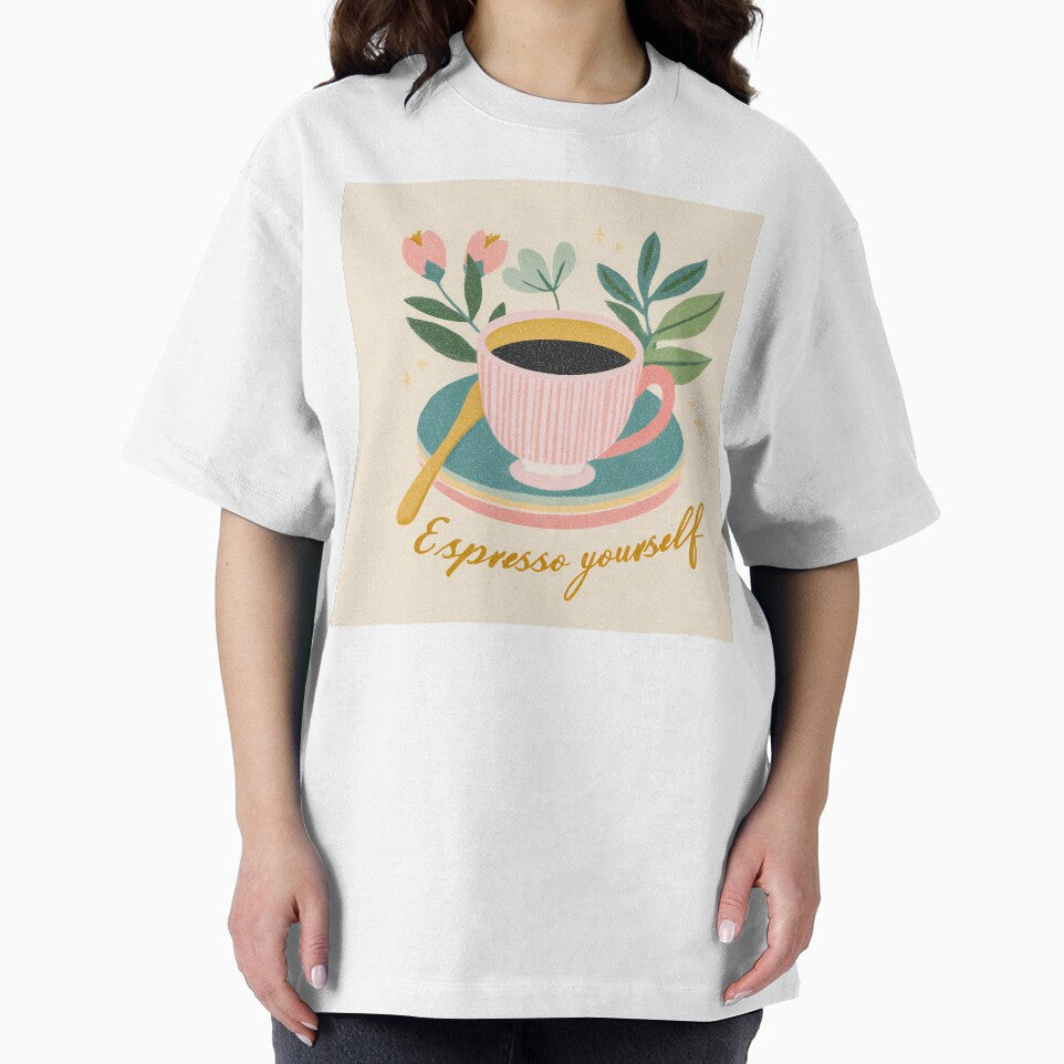 Espresso Yourself  Coffee Cup Icon Illustration by BobaBunny76