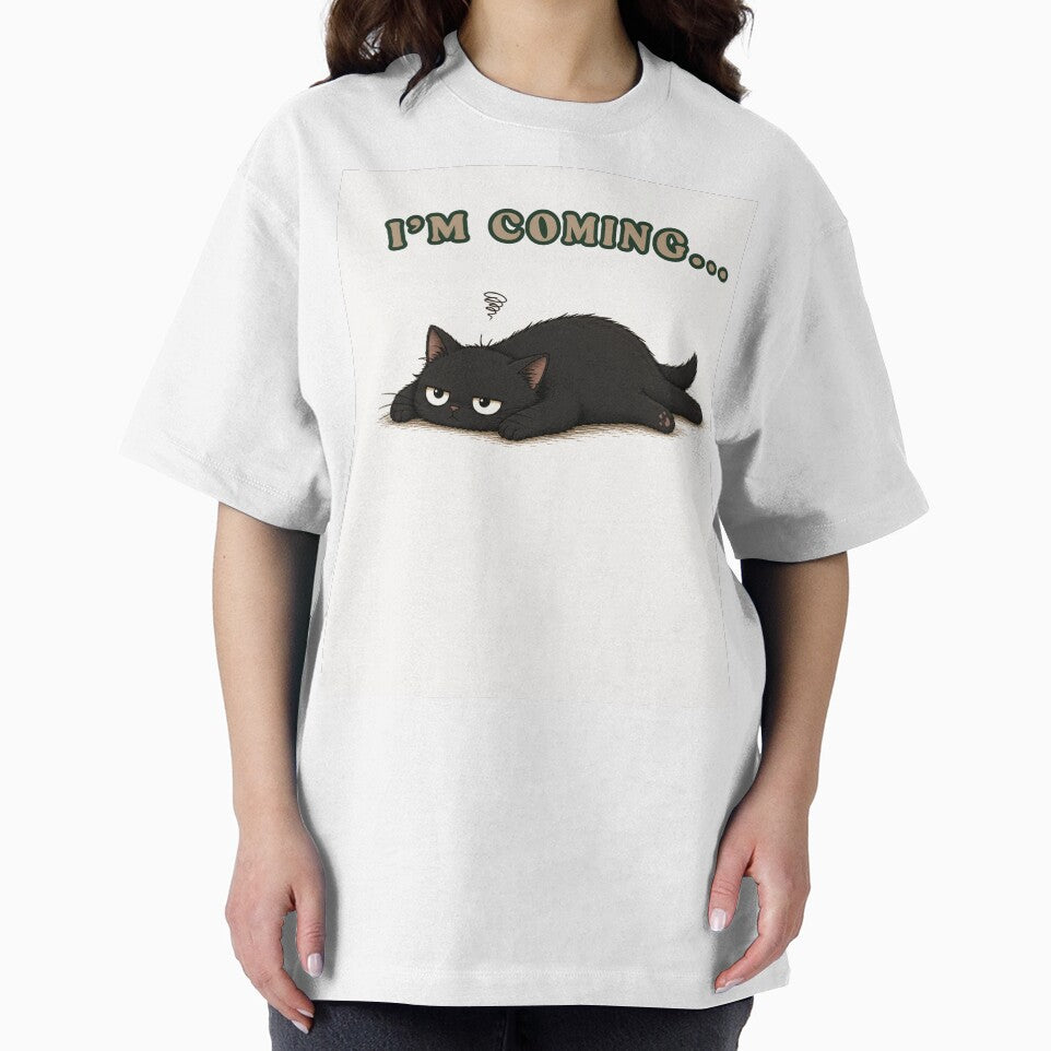 I'm Coming... | Lazy Cat Humor Design for Introverts by VibeFlowStudio