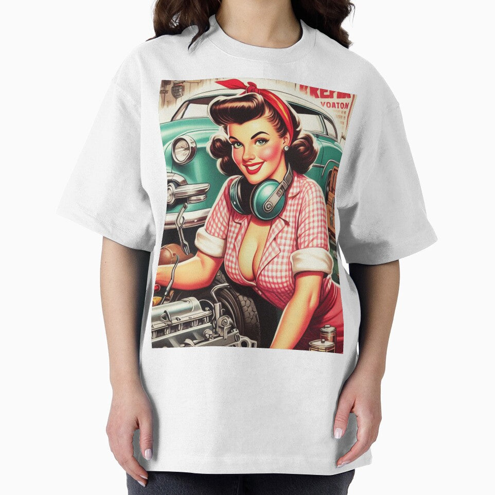 Vintage Mechanic Pin-up by PulpVintage