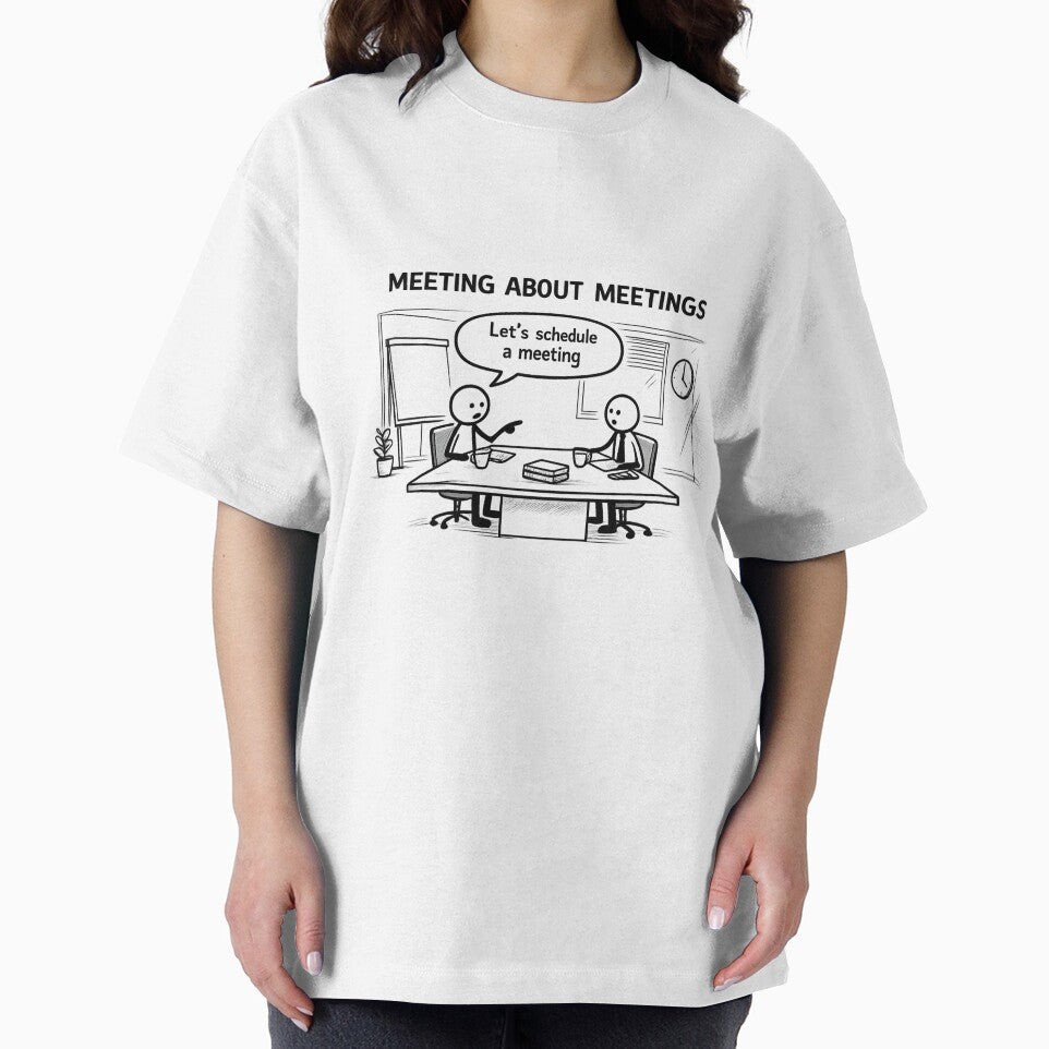 Meeting About Meetings Stick Figure | Funny Corporate Office Humor by trippinimages