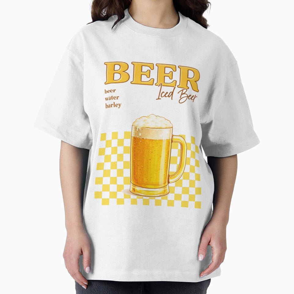 Cold Beer – Retro Vintage Beer Illustration by LunaCansada