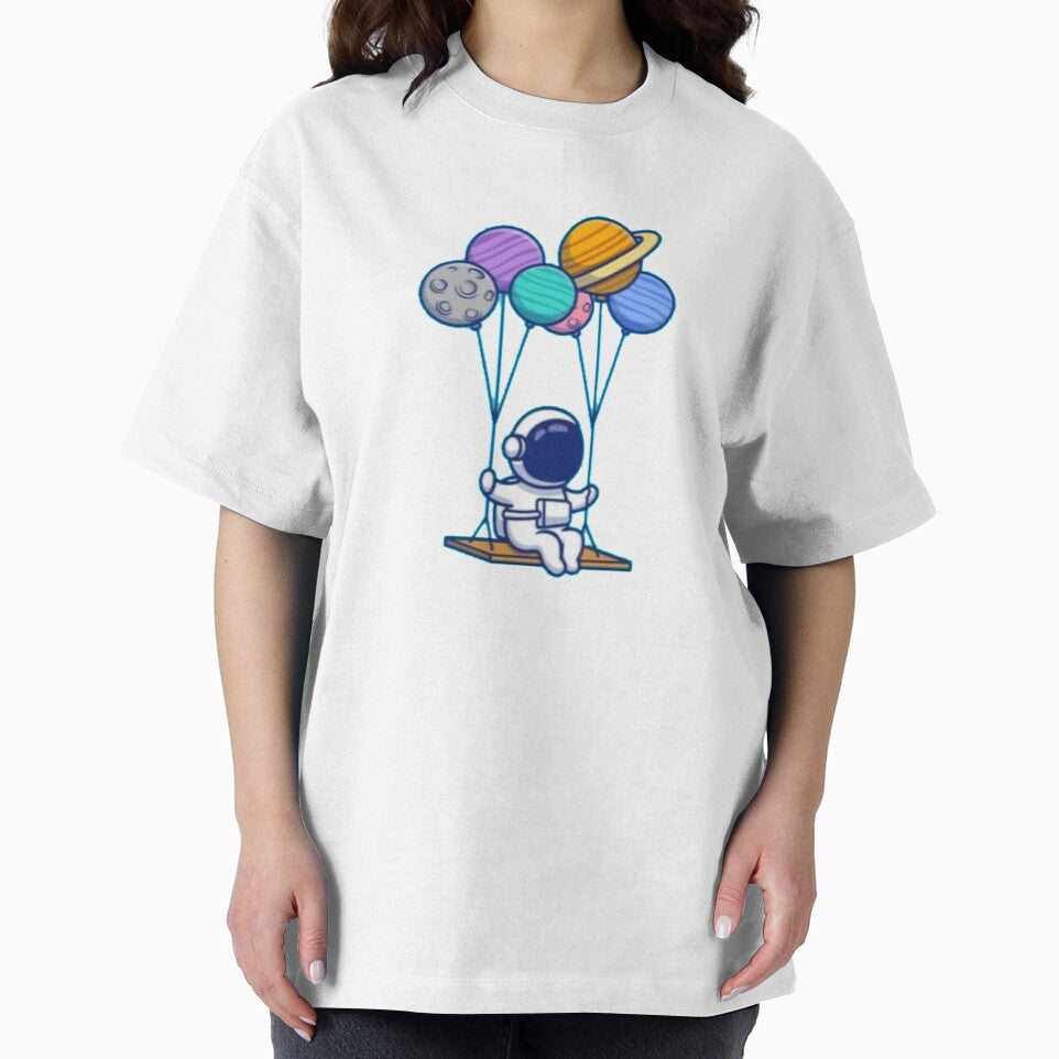An astronaut swings by the planets.. by ZghoulStore