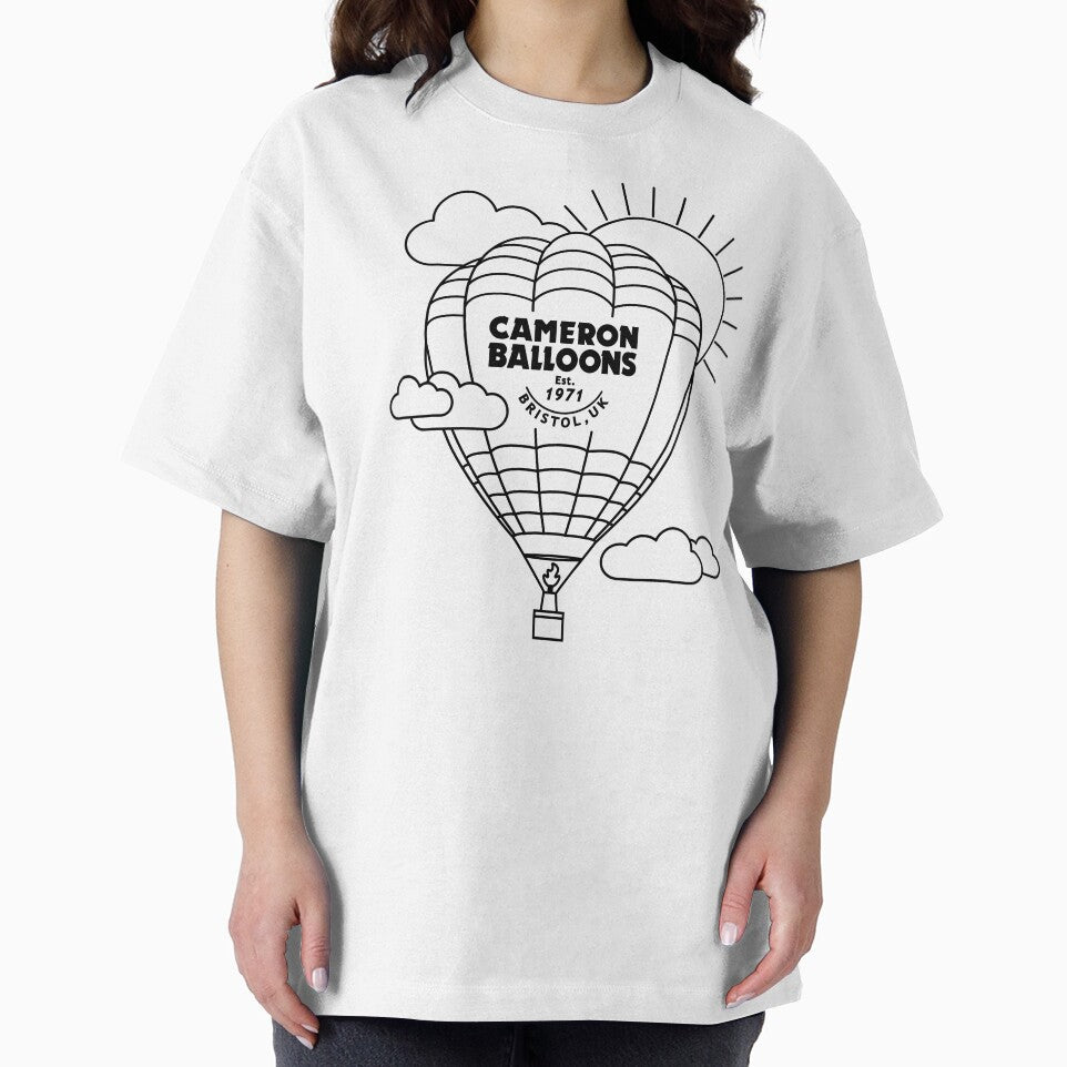 Line Art Hot Air Balloon - Black by CameronBalloons
