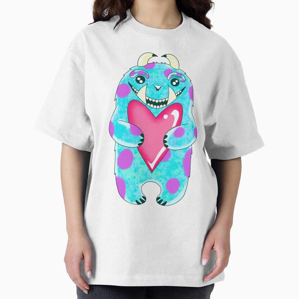 Purple Spot Monster With Heart by missmann