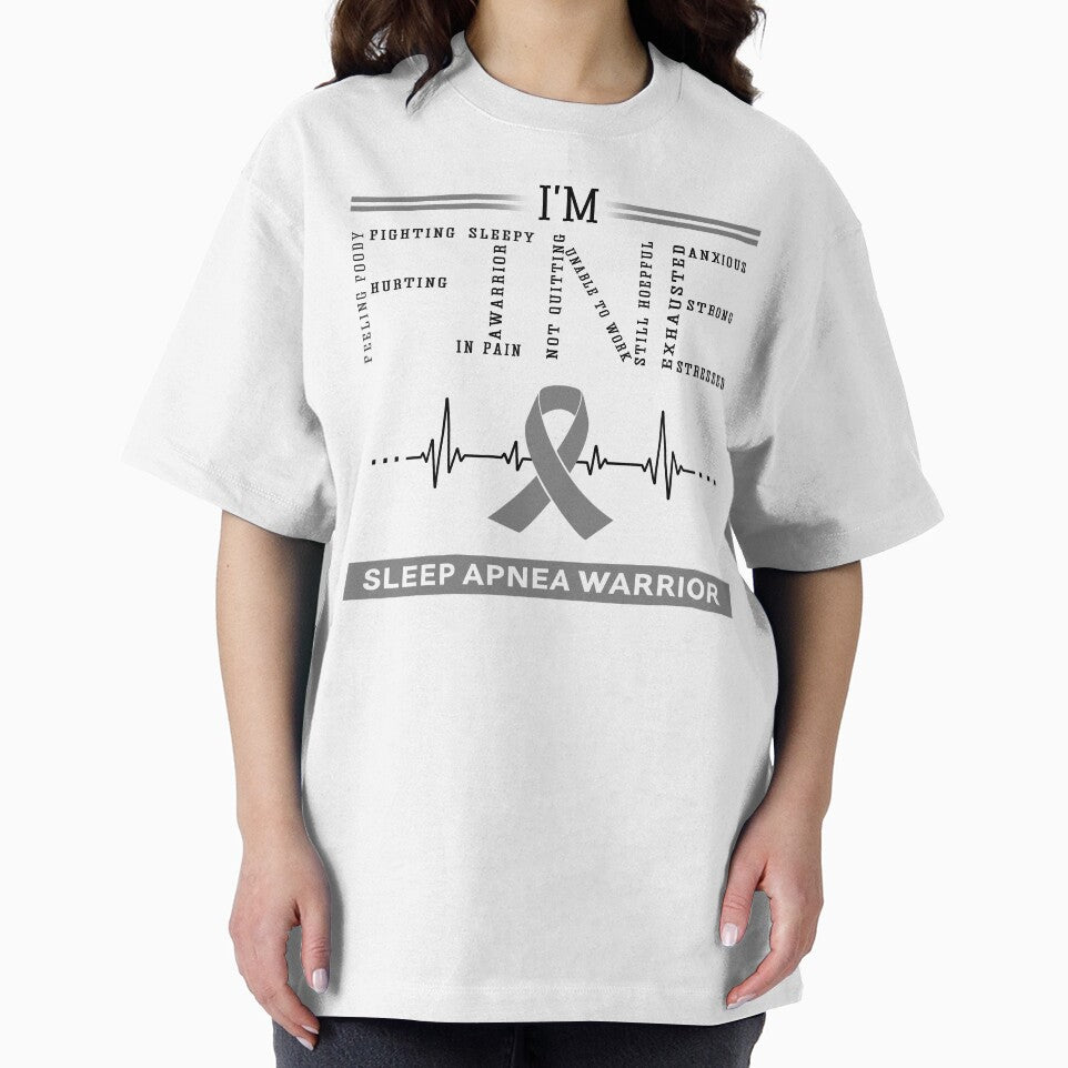 I'm Fine Sleep Apnea Warrior Support Sleep Apnea Awareness Gifts by rechardtee