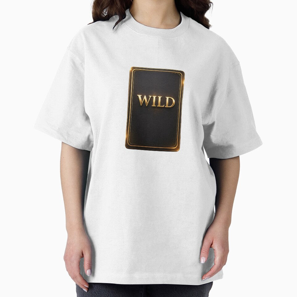 Luxury gold wild card with sleek black and shiny design by Creative88Art