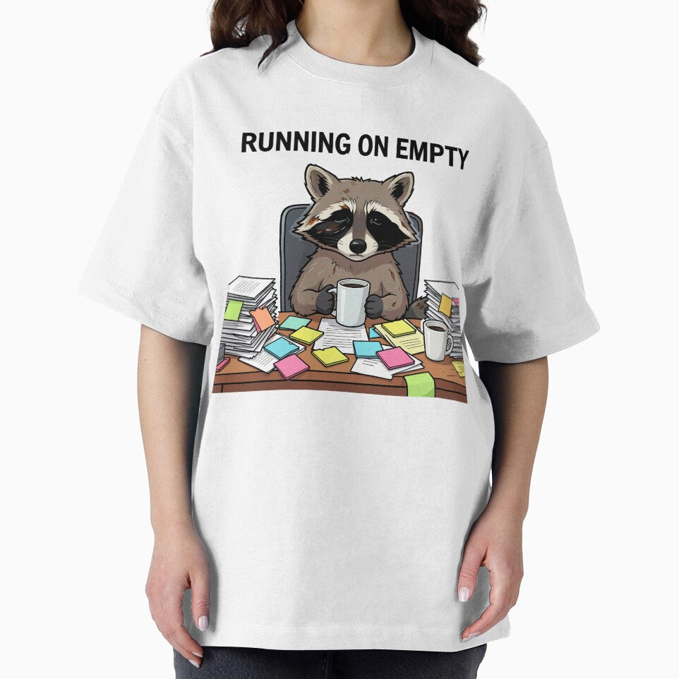 Running on Empty Raccoon by SoftAuraStudi0