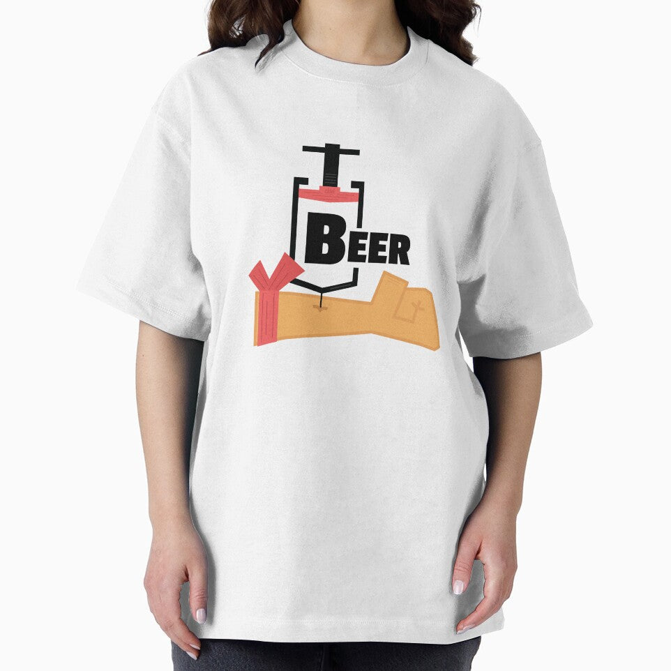 Beer Shot Arm Injection Beer IV Vaccine Man Cave Getting High Beeraholic Junkie Addict by doseofwin