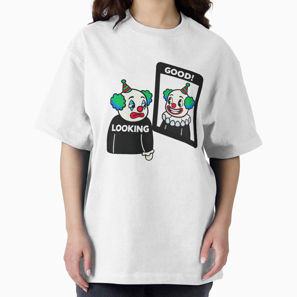 Looking Good! Sad Clown Mirror Graphic by INVIKETOS