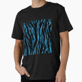 Grunge Blue Zebra Pattern by SamJanner