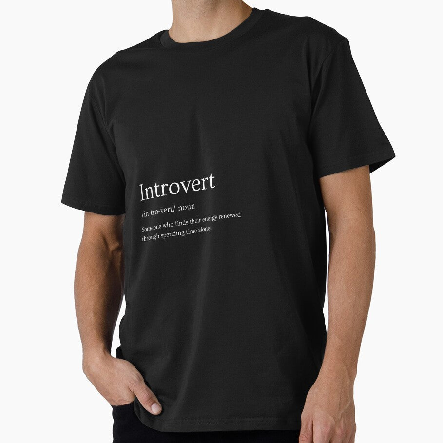 Black White Aesthetic Minimalist Introvert Word Definition by ixavee