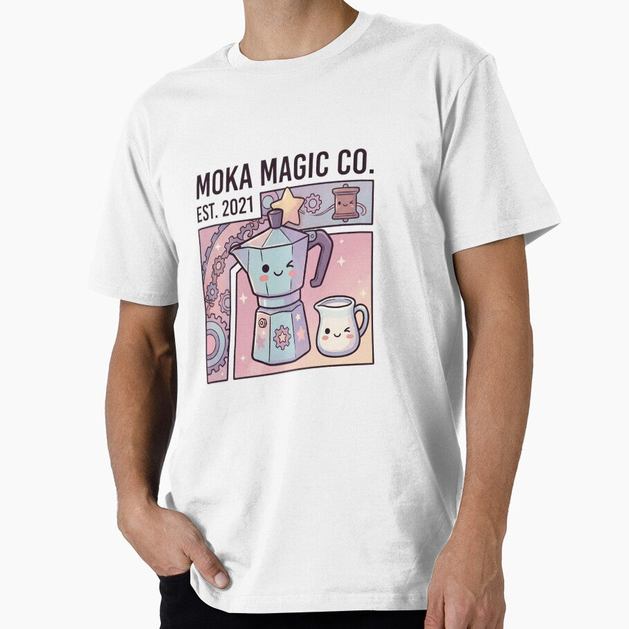 Cute Moka Magic Co Coffee Illustration by aashcreat