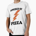 Funny Powered By Pizza Cool Pizza by HappyArts90