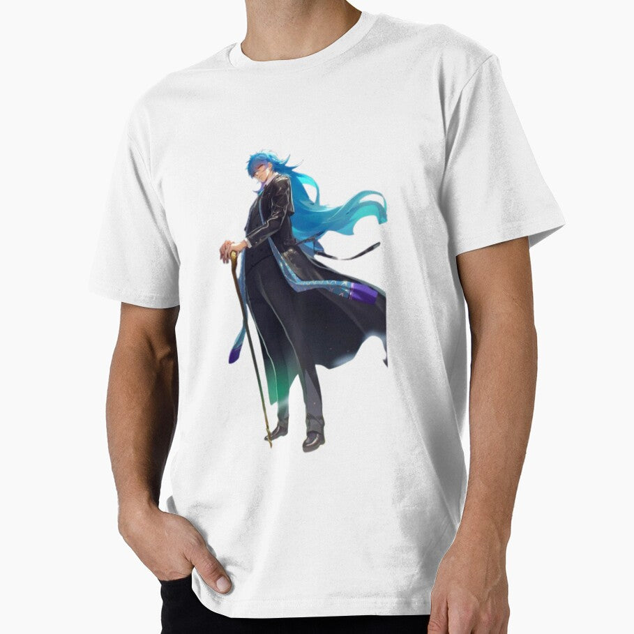 Mystic Blue-Haired Sorcerer | Fantasy Anime Character Art by MeowLoka ⭐⭐⭐⭐
