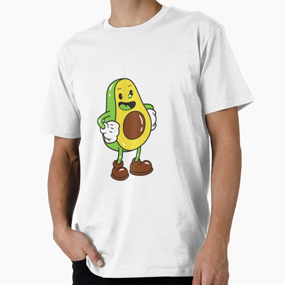 Cartoon Character Avocado by VisualArtCraft