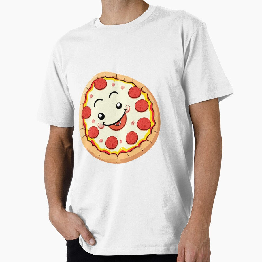Happy Pepperoni Pizza Cartoon by Akioos