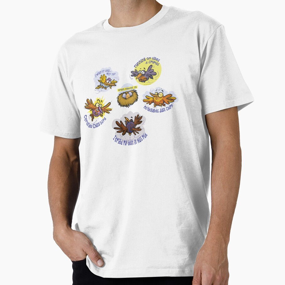 Cartoon set of flying funny birds by Bobb's cartoons